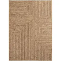 Ayyildiz Teppiche Ayyildiz | Tapis d'extérieur Timber - 120 cm x 170 cm - Beige - Résistant aux intempéries - Style naturel