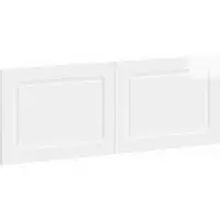 vidaXL Tête de lit murale UTRECHT, blanc brillant, panneau de particules