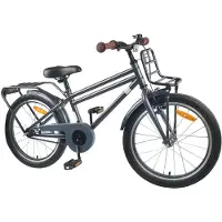 vidaXL Vélo enfant 20 pouces pour enfants de 6 à 11 ans Gris foncé