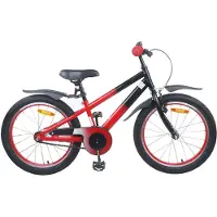 vidaXL vélo pour enfants , 20 pouces, pour les enfants de 6 à 11 ans, rouge et noir