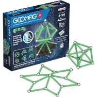 Geomag Jeu de construction - Glow Recycled - 42 pièces - Luminescent - Magnétique - Plastique recyclé