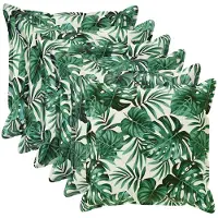vidaXL Housse De Coussin 6 Pcs Houten Motif Feuilles 60 X 60 Cm