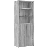 vidaXL Armoire haute Gris Sonoma 70x42,5x225 cm Matériau dérivé du bois