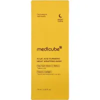 Medicube Kojic Acid Turmeric Night Wrapping Mask masque éclaircissant pour les peaux ternes et non unifiées pour la nuit 75 ml