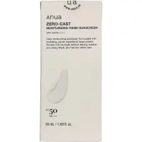 ANUA Zero-Cast Moisturizing Finish Sunscreen crème hydratante protectrice SPF 50 50 ml