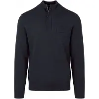 Suitable Canes Pull Col Mocker Navy Bleu Bleu foncé taille L