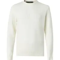 GUESS pour homme. M6BR16Z1364 Pull col rond avec logo beige (S), Casuel, Viscose