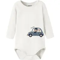 Name it Barboteuse / body 'NBMOSMAR' bleu marine / opal / blanc chiné