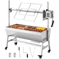 Vevor Barbecue à Charbon avec Tournebroche Électrique 38 W