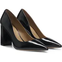 BOSS Escarpins à talons hauts en cuir à bout pointu