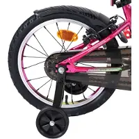 Volare Vélo pour enfants Chrome, 16 pouces, rose et vert, avec deux freins à main
