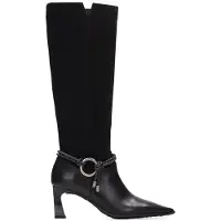 Hispanitas pour femme. HI265123 Bottes en cuir Paris noir (38), 5 à 8 cm, Fermeture éclair, Casuel