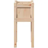 vidaXL Cache-pot de jardin Nature 31 x 31 x 70 cm Bois de pin massif