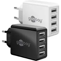 Goobay Chargeur USB 4 ports 30W blanc