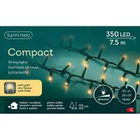 Kaemingk Eclairage de Noël compact à LED pour l'extérieur - 7,5 mètres - 350 LEDS - intensité variable