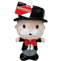 Hasbro Monopoly, peluche Mr. Moneybags, jouet pour chien, 17,8 cm, avec effet sonore (couine et grince)