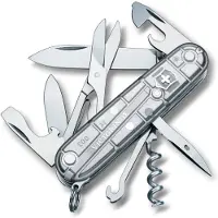Victorinox Climber argent transparent 1.3703.T couteau suisse