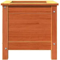 vidaXL Cache-pot de jardin Brun cire 40 x 40 x 39 cm Pin massif