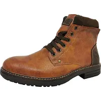 Rieker Bottines à lacets marron châtaigne / chocolat