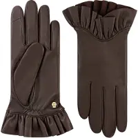 Roeckl Gants 'Vichy' brun foncé