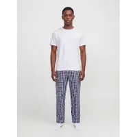 Jack & Jones Pyjama long 'JACFlorence' bleu marine / blanc
