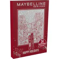 Maybelline Calendrier de l'Avent New York, 24 produits – Ensemble de maquillage et de soins pour les ongles