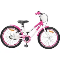 vidaXL Vélo pour enfants 18 pouces, pour les 5-7 ans, rose