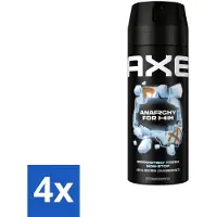 Axe Déodorant corporel Anarchy for Him 150 ml - Pack économique - 4 pièces