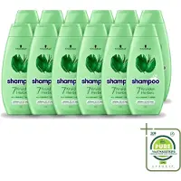 Schwarzkopf 12 flacons de shampooing 7 Kräuter, pour cheveux normaux à gras, 400 ml, lot de 12