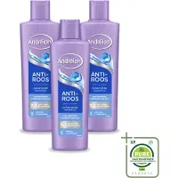 Unilever 3 bouteilles de shampooing Andrélon Anti-pellicules - 250 ml - Lot économique - 3 pièces