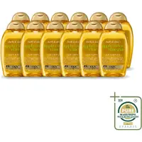 OGX 12 bouteilles de shampooing au vinaigre de cidre, pour cheveux clairs et brillants, 385 ml - Pack économique - 12 pièces