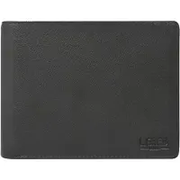 L.credi Cuir porte-monnaie George Wallet Black noir