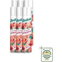 Batiste 6 flacons de shampooing sec Rose Gold - Parfum délicat de rose - 200 ml - Pack économique - 6 pièces