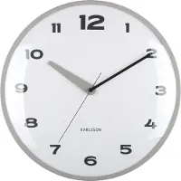 Karlsson - Horloge murale Brisk Dome - Gris foncé - Ø40cm