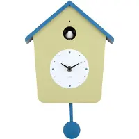 Karlsson Wandklok Cuckoo Light - Theegroen - 23x10.5x26.4cm - Wandklok Scandinavisch