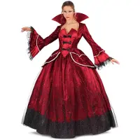 MOM Queen Vampiress Costume Rouge L Enfants