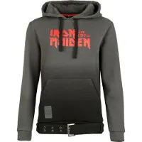 Iron Maiden Sweat-shirt à capuche de - EMP Signature Collection - S - 3XL - pour Femme - gris/noir - Taille M