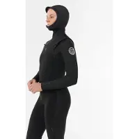 Rip Curl Combinaison En Néoprène à Manches Longues Avec Capuche Et Fermeture éclair Sur La Poitrine Pour Femme Dawn Patrol H 5/4 Mm