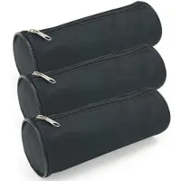 Waytex Lot de 3 étuis à crayons ronds, articles scolaires, longueur 21 cm, diamètre 7,5 cm