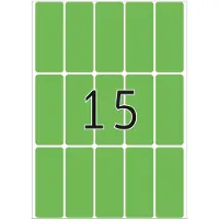Herma - Adhésif permanent - vert - 20 x 50 mm 480 étiquette(s) (32 feuille(s) x 15 étiquettes