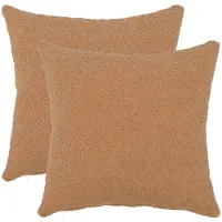 vidaXL Housse de coussin 2 pcs HEERLEN Beige 50 x 50 cm Bouclé