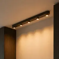 Lyora Spot de surface à 5 lumières Bar Marron de Sienna