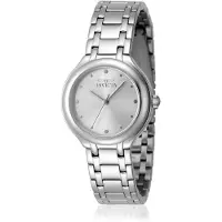 Invicta Montre Wildflower pour femmes, boîtier en acier inoxydable, mouvement à quartz, diamètre du boîtier : 32 mm