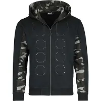 Sabaton Sweat-shirt zippé à capuche de - EMP Signature Collection - M - 3XL - pour Homme - noir/camouflage - Taille L