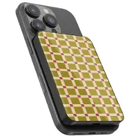 Selencia Powerbank Vivid 5 000 mAh - Convient pour MagSafe et Qi - Black / Check This Olive