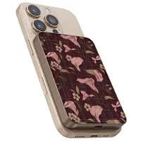 Selencia Powerbank Vivid 5 000 mAh - Convient pour MagSafe et Qi - Desert Gold / Autumn Muse