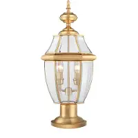 QUOIZEL Lampadaire d'extérieur 2xE14 en laiton poli Newbury QZ-NEWBURY3-L-PB