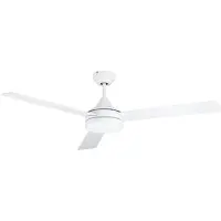 Eglo Ventilateur de plafond à LED, Ventilateur, Blanc