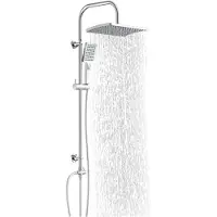Schutte Système de douche SCHÜTTE MALLORCA, douche de pluie sans mitigeur, pomme de douche, douche chromée