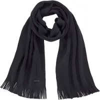 BOSS Écharpe en maille en laine vierge avec logo